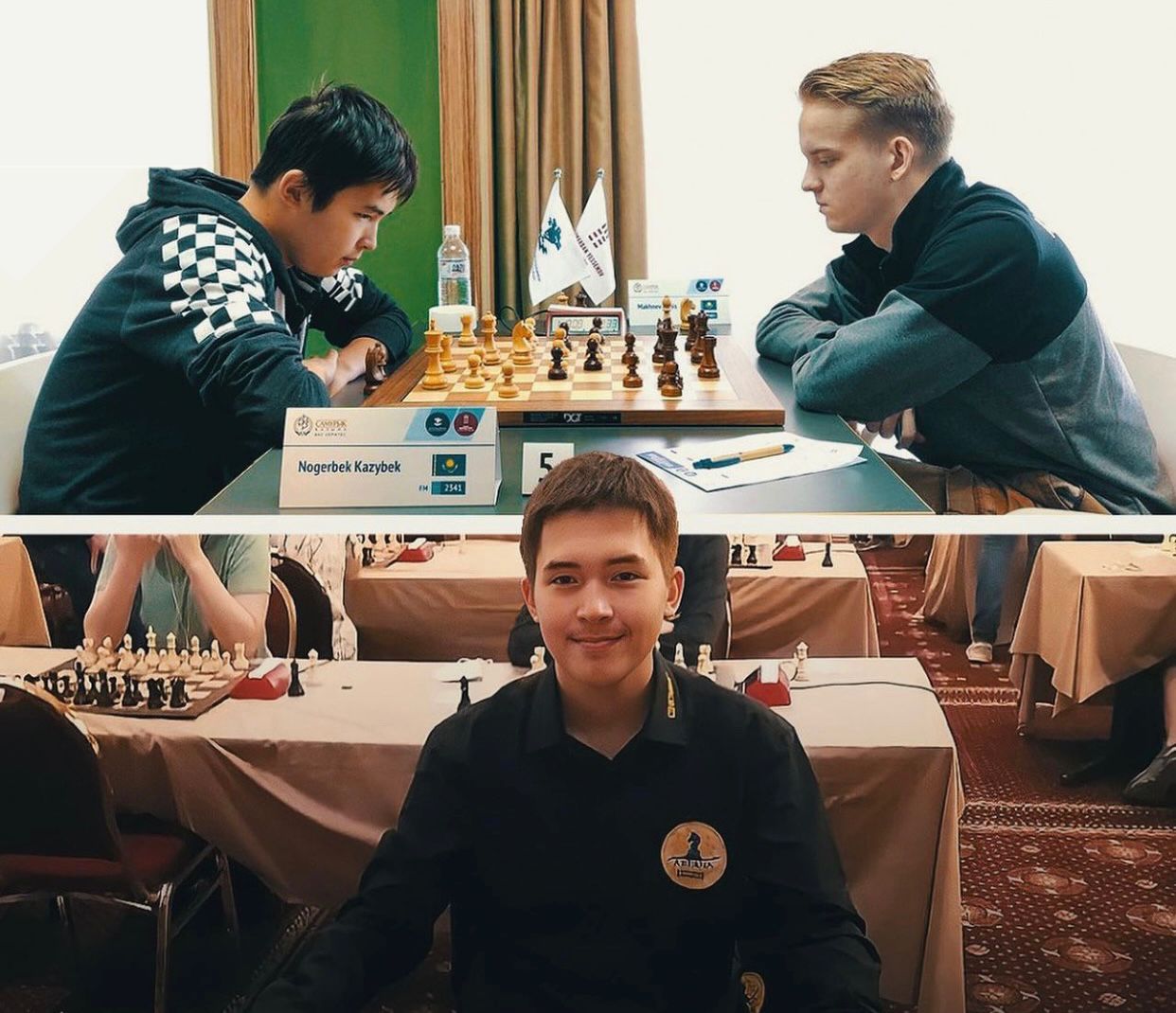 Казахский шахматист Казбек Ногербек стал чемпионом мира по рапиду среди кадетов