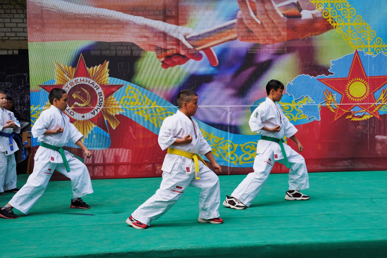 Эстафета, посвященная Дню защитника Отечества, прошла в Нур-Султане