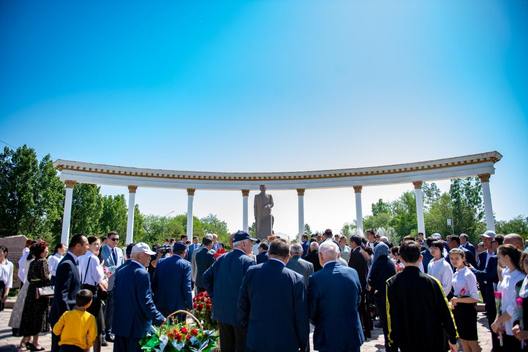 Конаевцы на церемонии возложения
