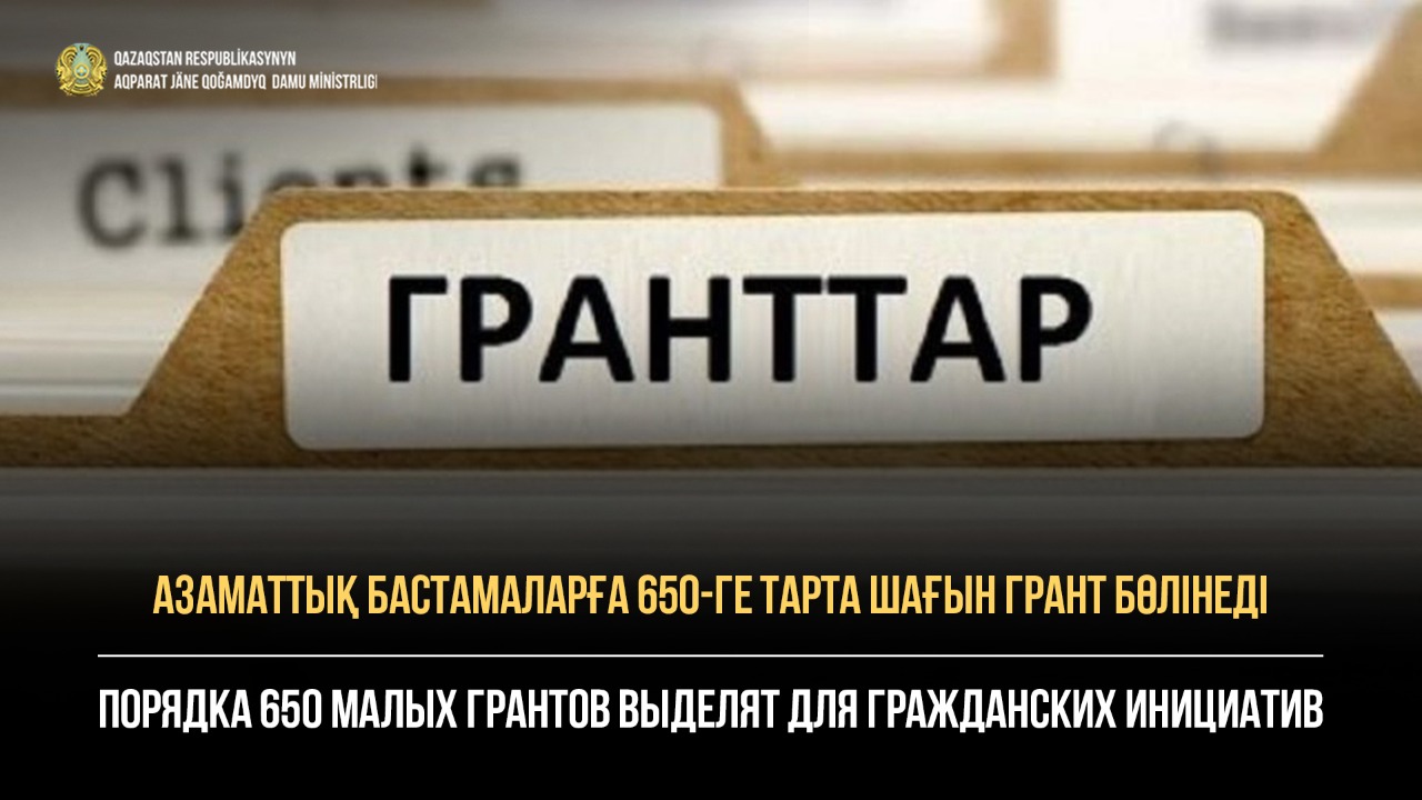 Порядка 650 малых грантов выделят для гражданских инициатив