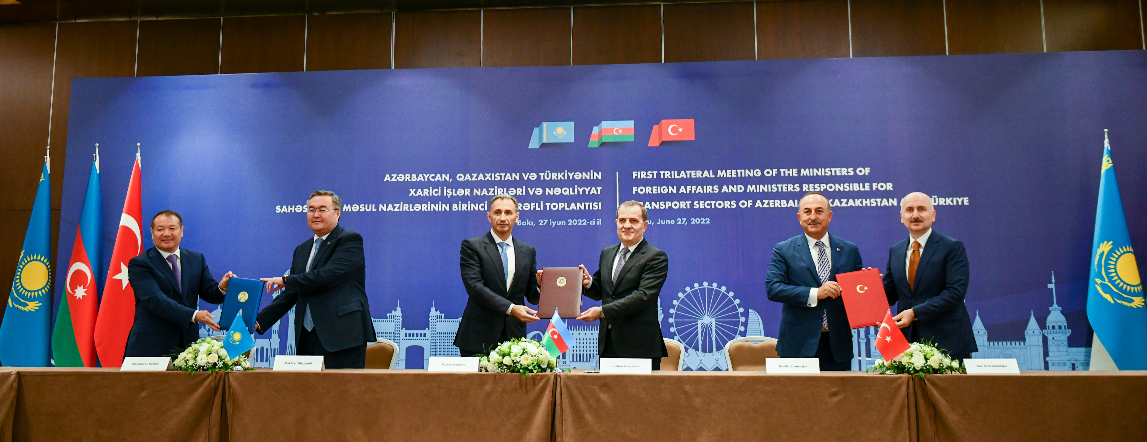 Kazakhstan, Azerbaijan and Türkiye Discussed Issues of Transport Cooperation