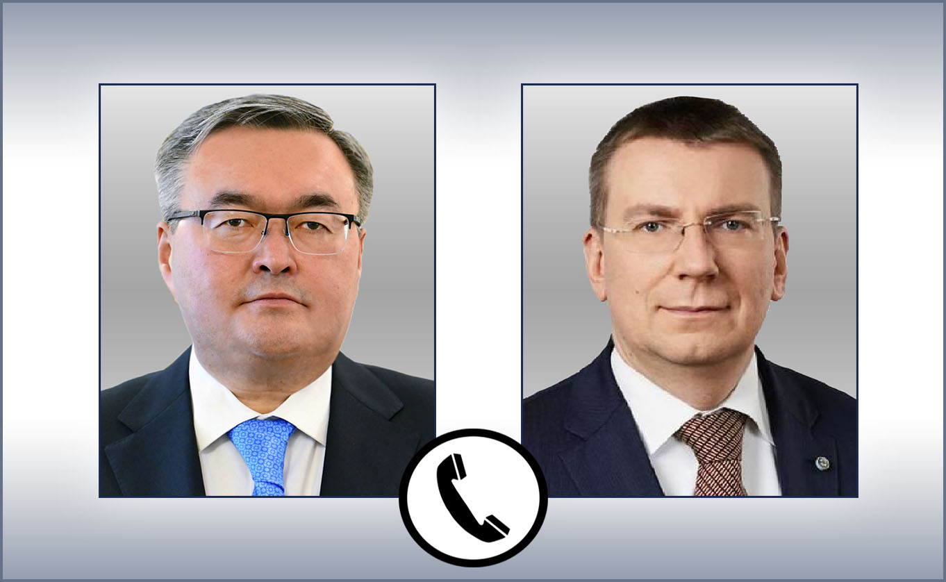 On the telephone conversation between the Ministers of Foreign Affairs of Kazakhstan and Latvia   