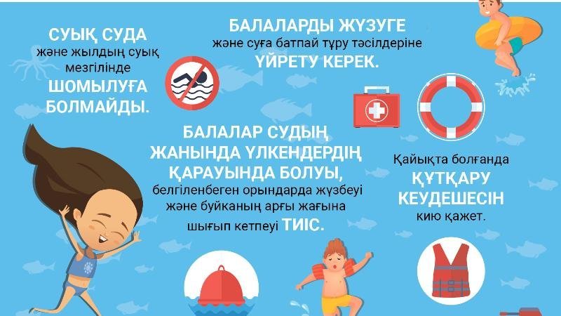 СУҒА ШОМЫЛУ МАУСЫМЫНДА ҚАУІПСІЗДІК ЕРЕЖЕЛЕРІ ТҮСІНДІРІЛДІ
