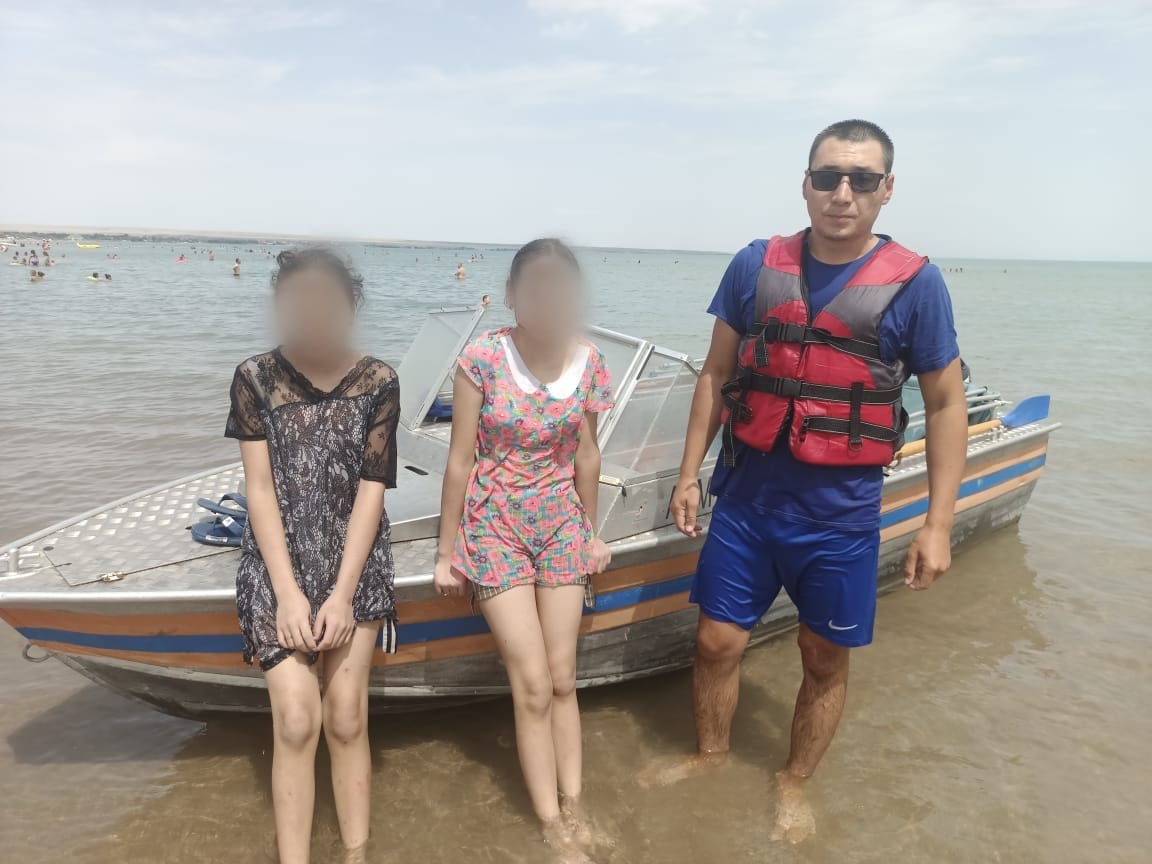 На городском пляже г.Конаев спасены девочки – близняшки