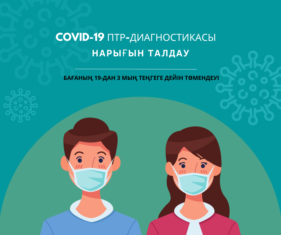 COVID-19 ПТР-ДИАГНОСТИКАСЫ НАРЫҒЫН ТАЛДАУ: БАҒАНЫҢ 19-ДАН 3 МЫҢ ТЕҢГЕГЕ ДЕЙІН ТӨМЕНДЕУІ