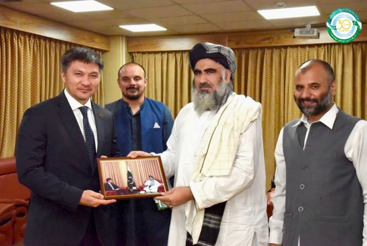 The Ambassador of Kazakhstan to Pakistan  met with the newly appointed Pakistan Federal Minister for Religious Affairs and Interfaith Harmony.