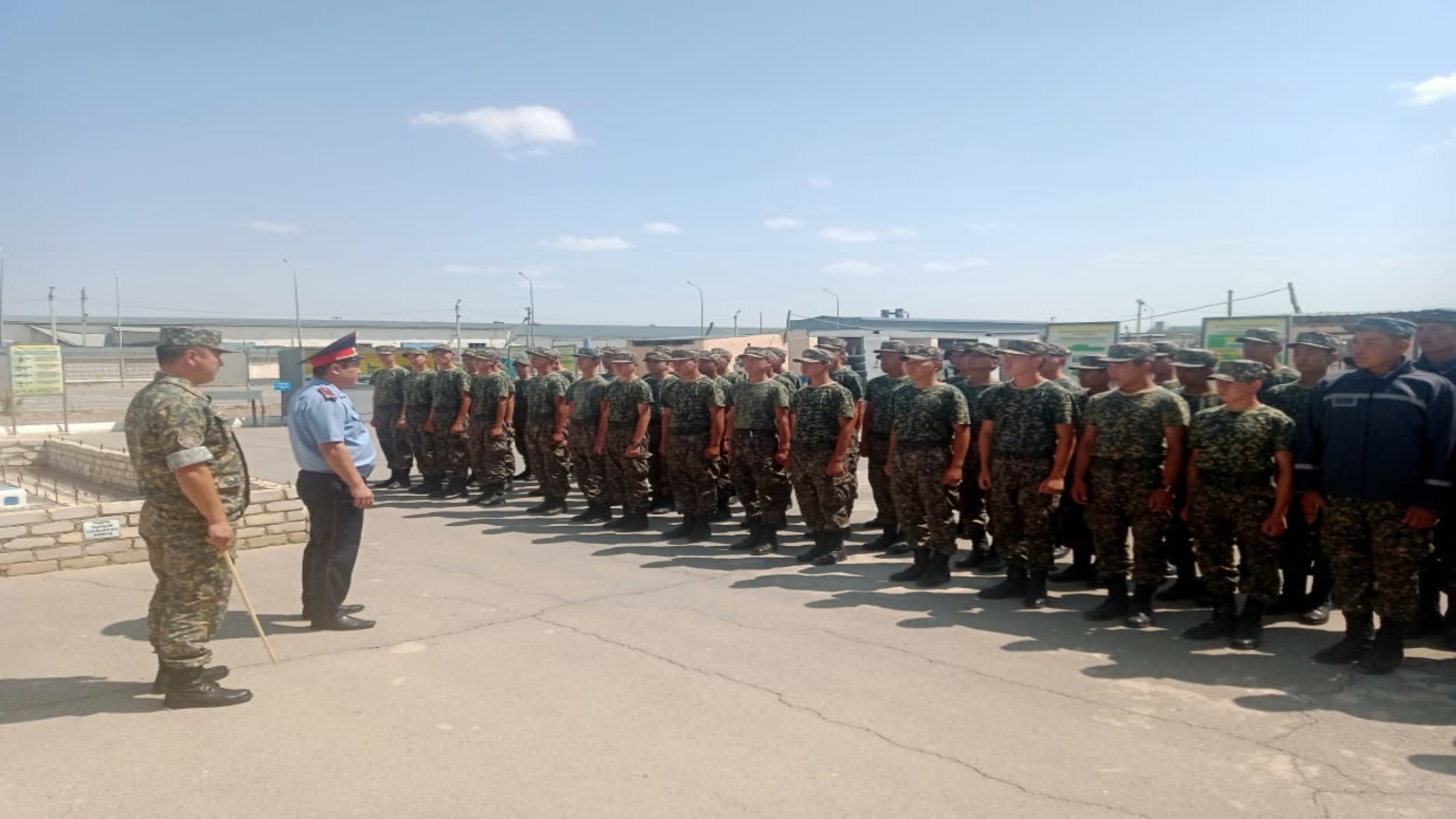 Head of the Department of internal affairs of Kyzylorda region held a meeting with young soldiers serving in the institution ZK-169/5