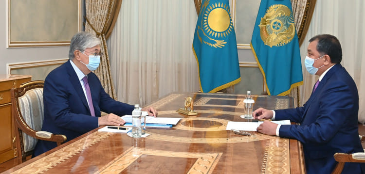 The President received Akim of Mangystau region Nurlan Nogayev