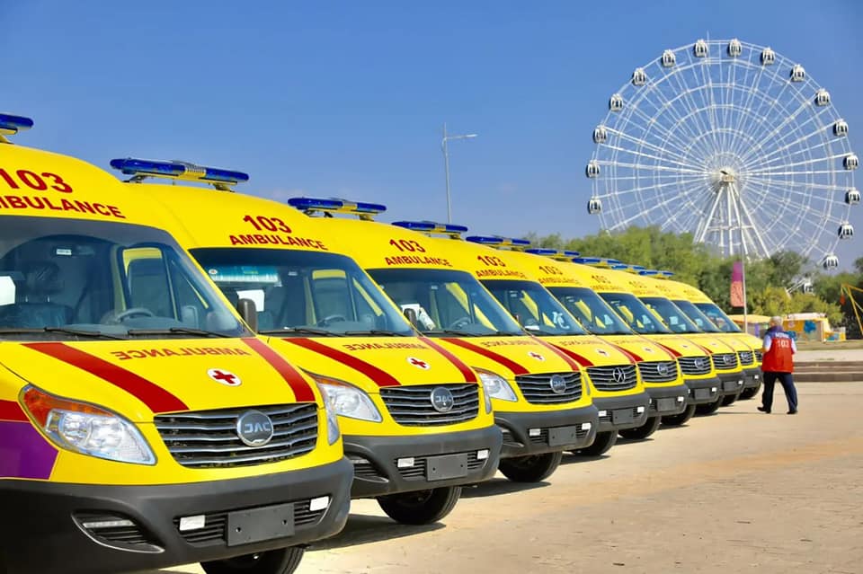 52 новых автомобиля для оказания неотложной помощи поступили в медучреждения Актюбинской области