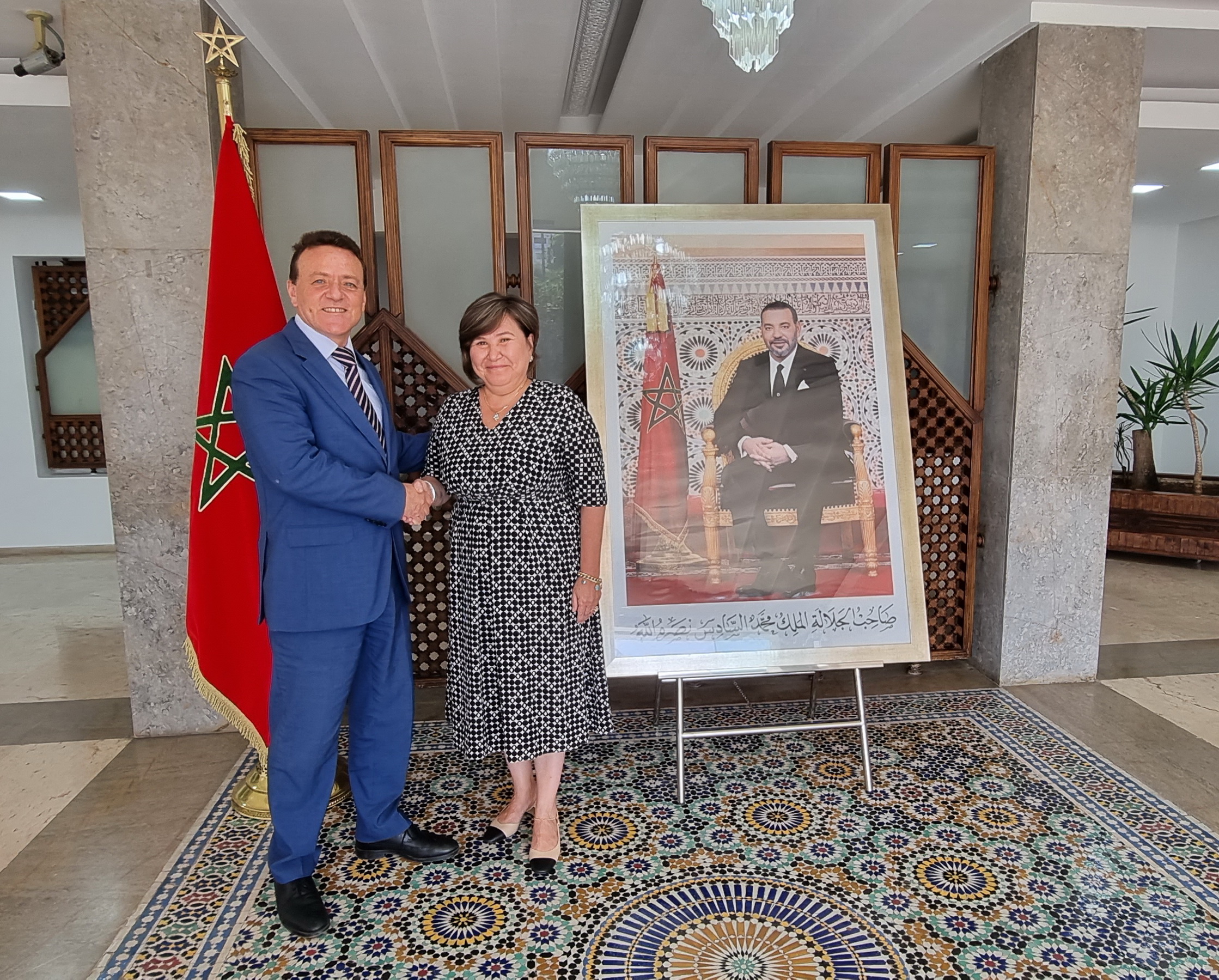 Посол Казахстана провела встречу с Министром Транспорта и логистики Марокко