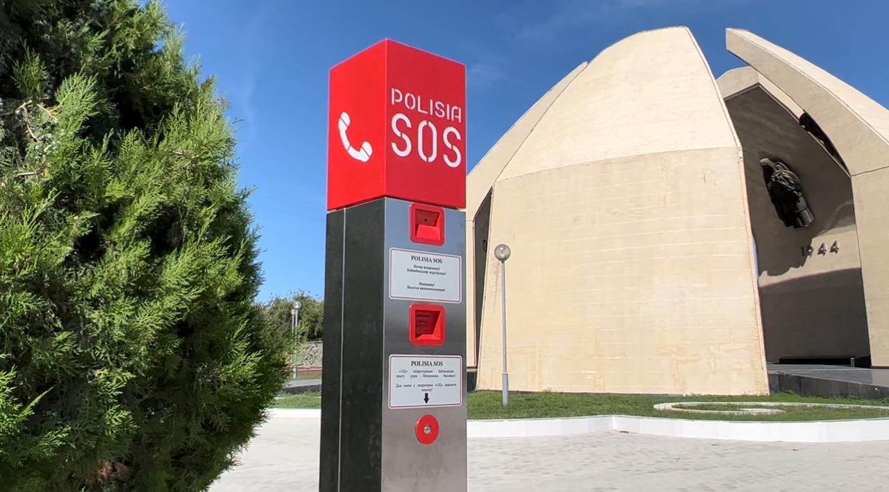 В общественных местах города Актау появились тревожные кнопки «SOS»