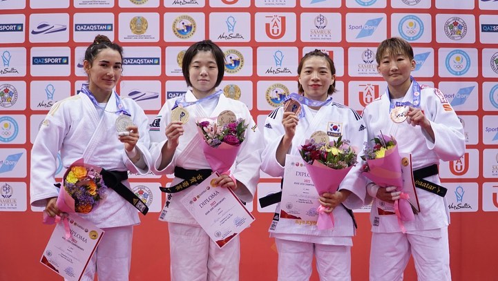 В столице определены первые победители чемпионата Азии по дзюдо