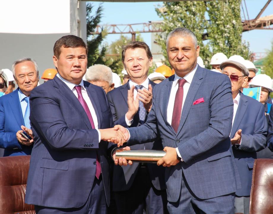 В Кызылорде заложили капсулу на месте строительства ТЭЦ