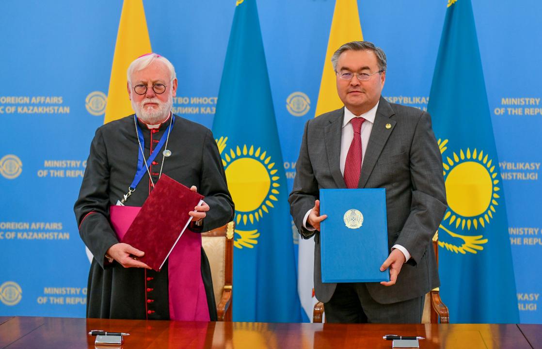 Kasachstan und Vatikan unterzeichnen Abkommen zur Vertiefung der Zusammenarbeit