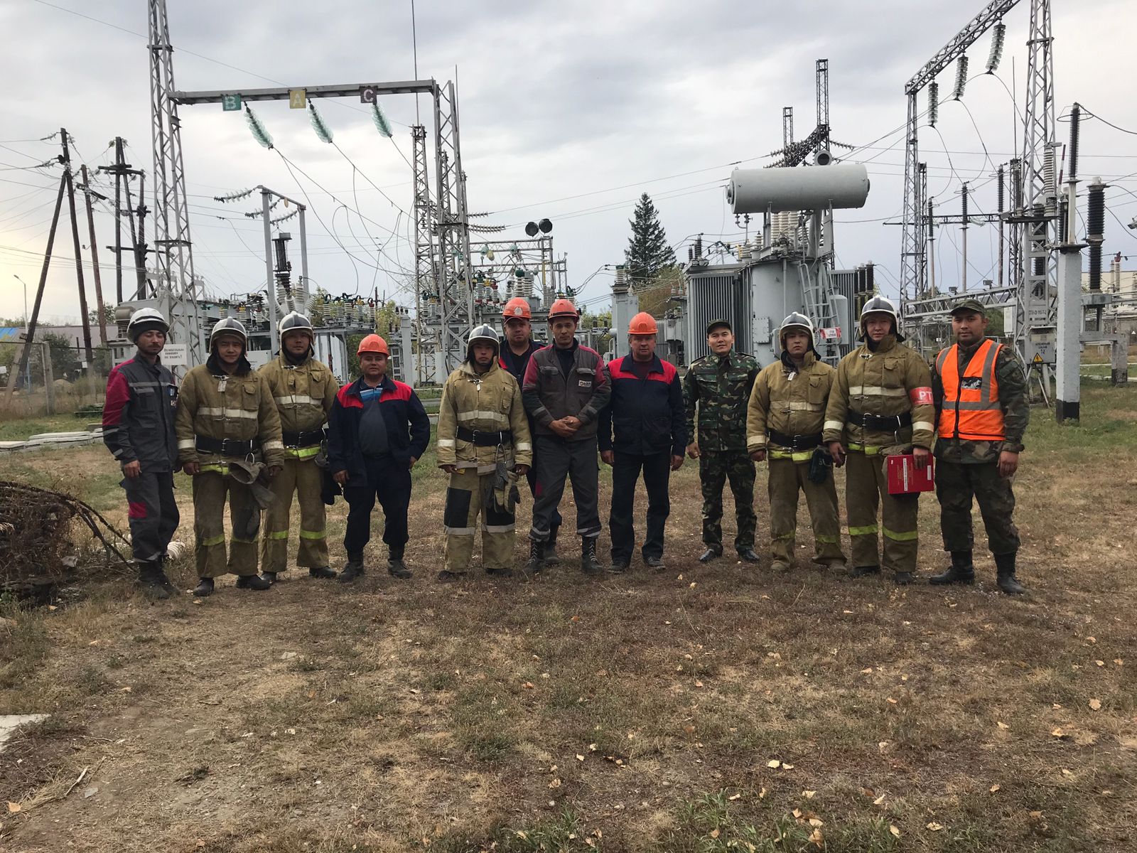 Противопожарная тренировка прошла на территории Большенарымской РЭС по их инициативе