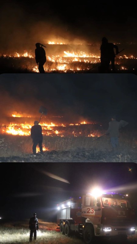 Два степных пожара произошли в Актюбинской области за один день