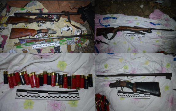 Транспортными полицейскими обнаружен схрон с оружием в Алматинской области