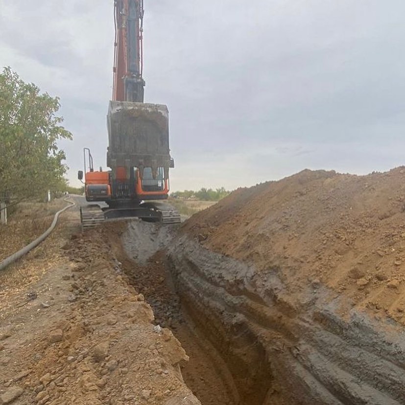 В сёлах Косагаш и Узынсу ведутся работы по строительству водопроводов.