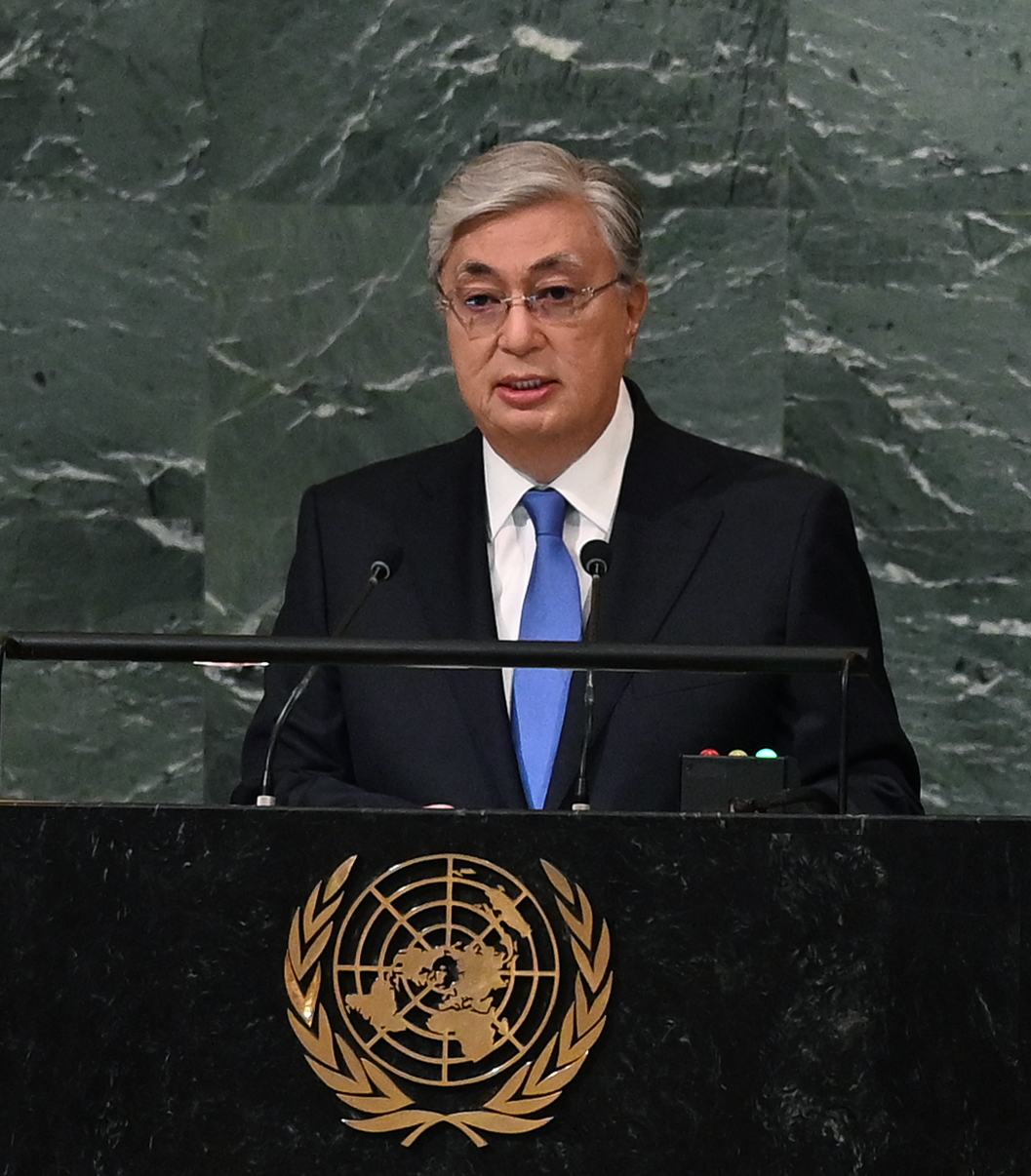 President of Kazakhstan Kassym-Jomart Tokayev delivered a speech at the General Debate of the 77th session of the UN General Assembly