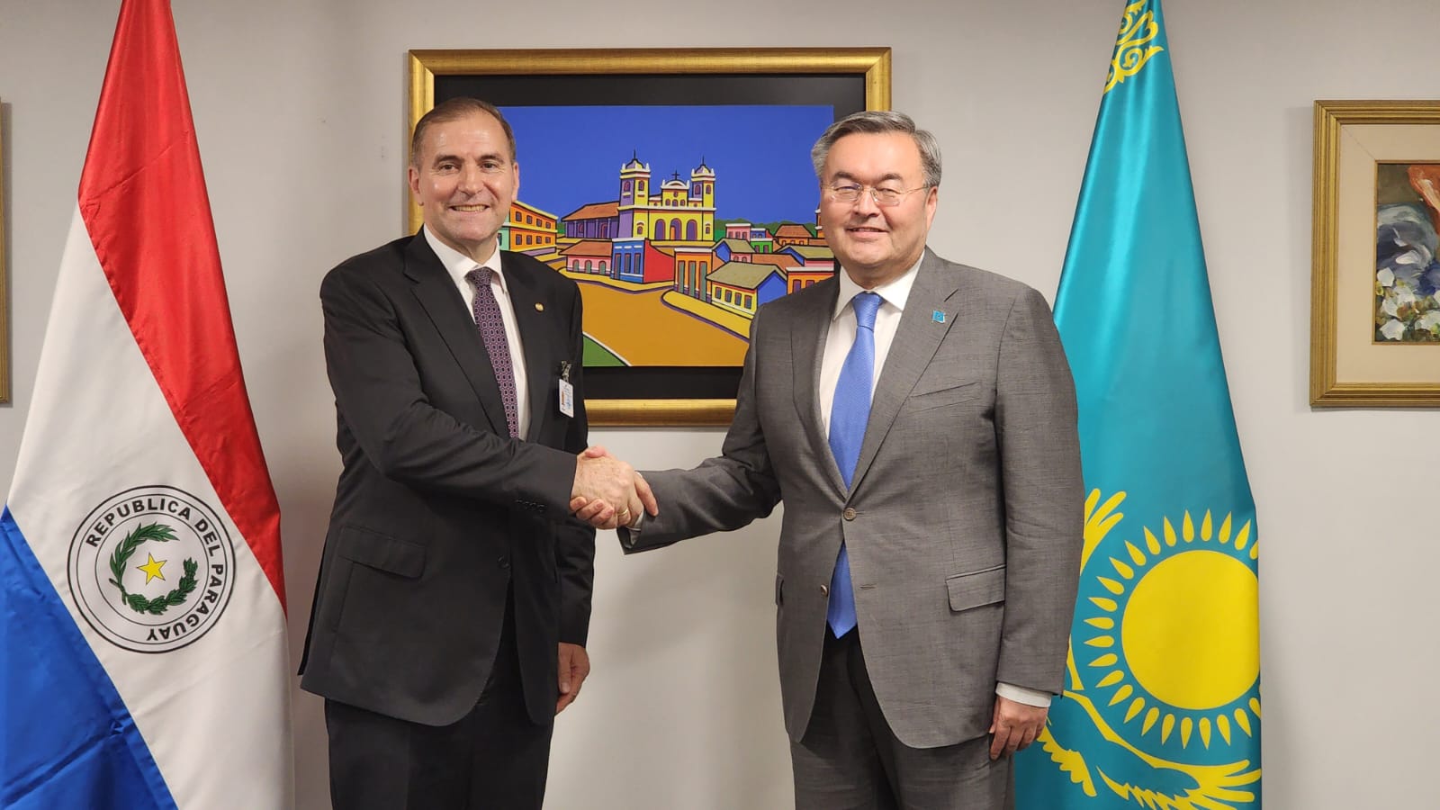 Reunión de cancilleres de Kazajstán y Paraguay