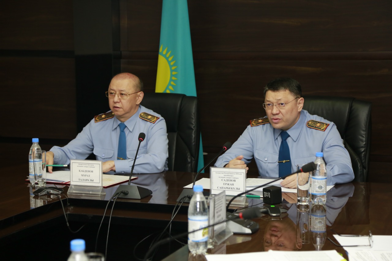 Замминистра внутренних дел Ержан Саденов посетил ДП Туркестанской области
