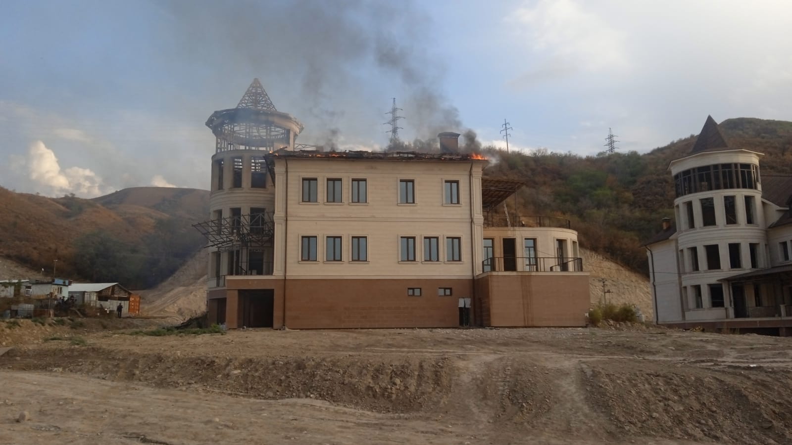 Информация по факту пожара вблизи п.Бирлик Талгарского района