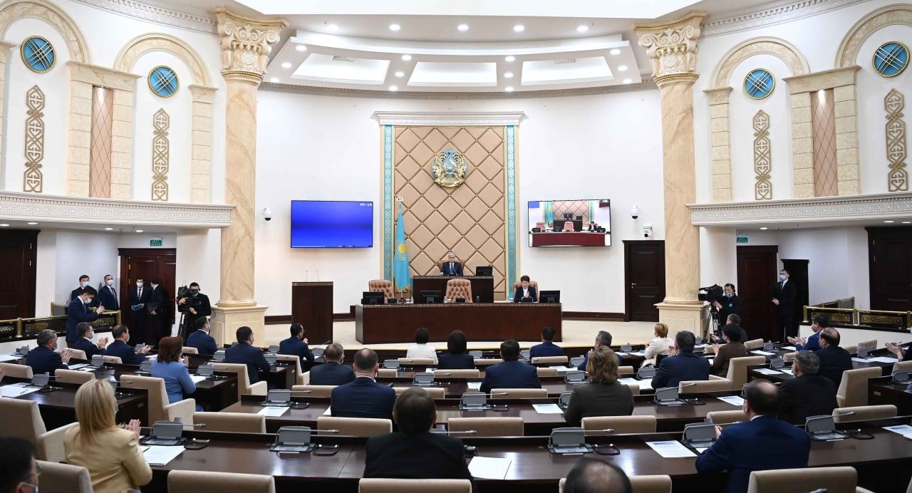 Выступление Главы государства Касым-Жомарта Токаева на заседании Сената Парламента