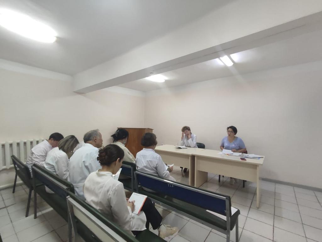 A meeting was held in the city polyclinic "WWII"