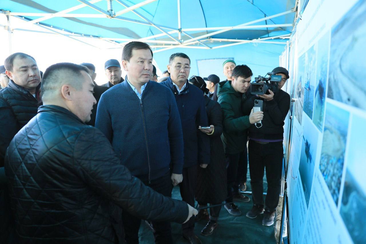 Объем воды озера Шалкар увеличился в 3 раза 