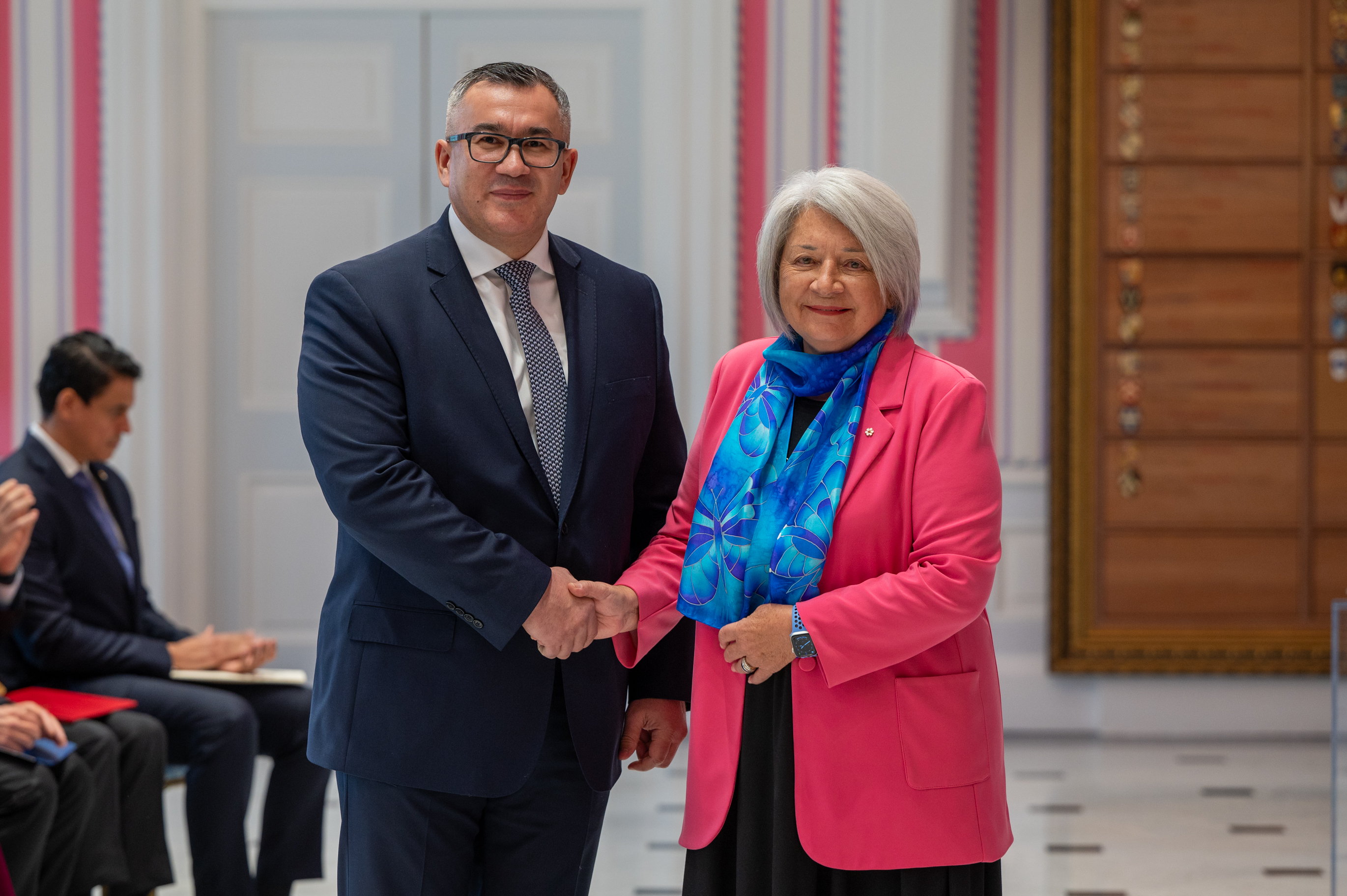 The Ambassador of Kazakhstan presented his credentials to the Governor General of Canada