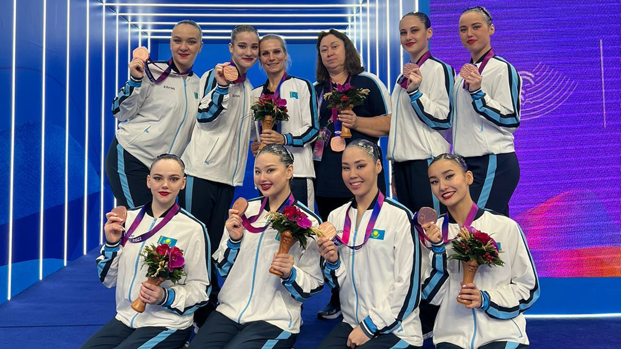 Карагандинские синхронистки завоевали бронзовые медали на Азиатских играх