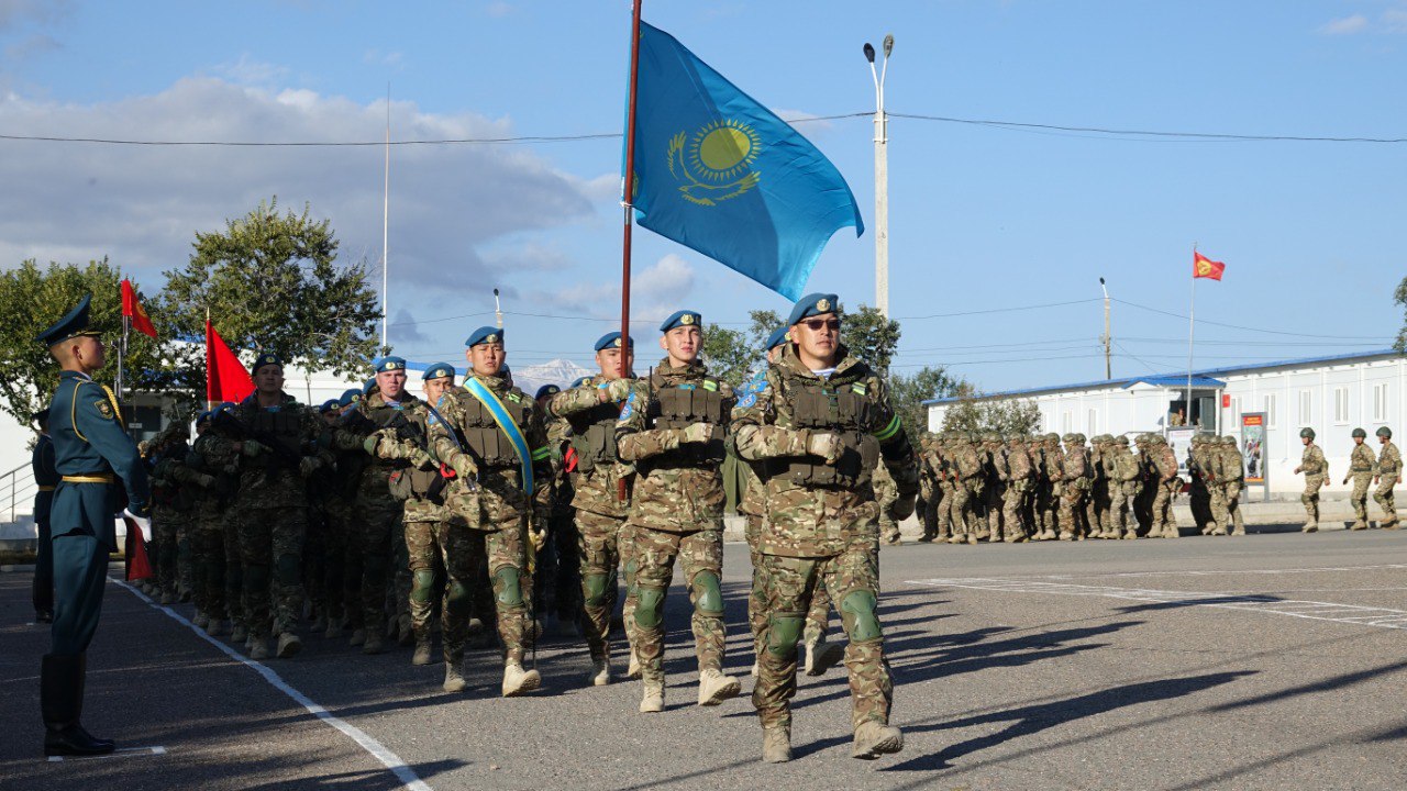 Қазақстан Қарулы күштерінің әскери қызметшілері ҰҚШҰ жаттығуларына қатысуда