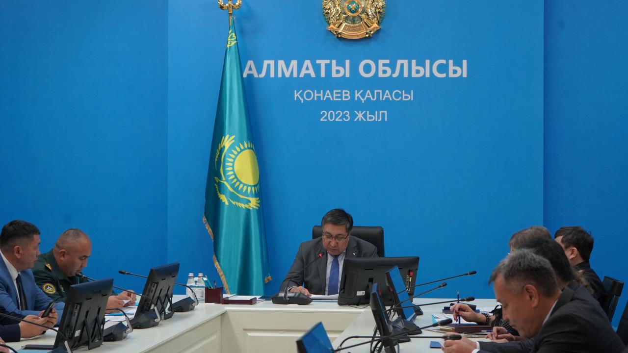 В Алматинской области состоялось заседание областной комиссии по предупреждению и ликвидации чрезвычайных ситуаций