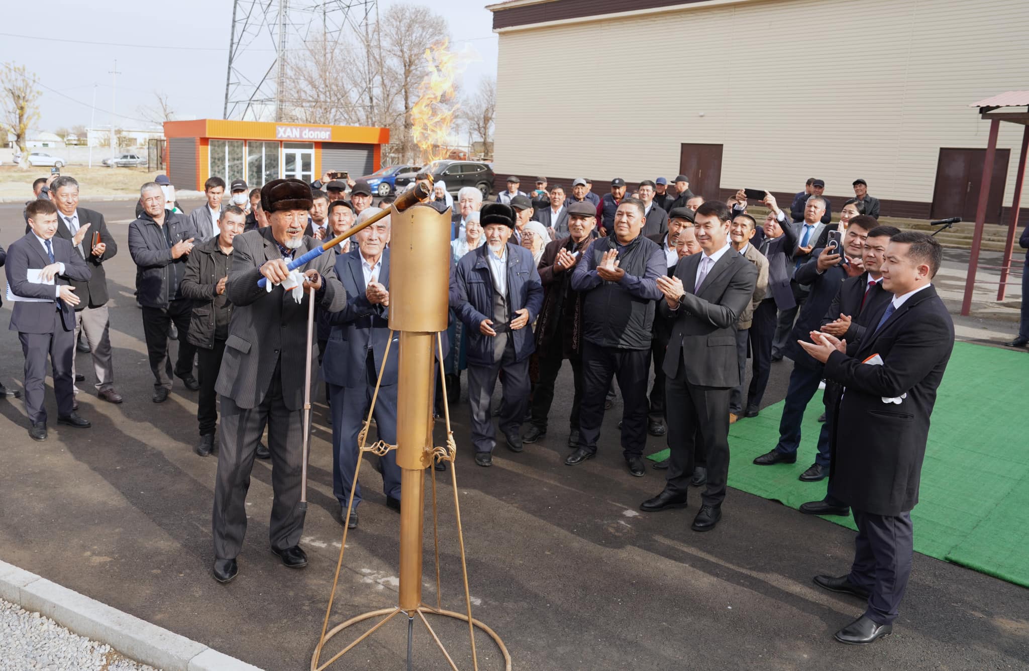 В ТУРКЕСТАНСКОЙ ОБЛАСТИ ВВЕДЕН В ЭКСПЛУАТАЦИЮ ГАЗОВЫЙ ОБЪЕКТ ДЛЯ ОКОЛО 8000 ЖИТЕЛЕЙ