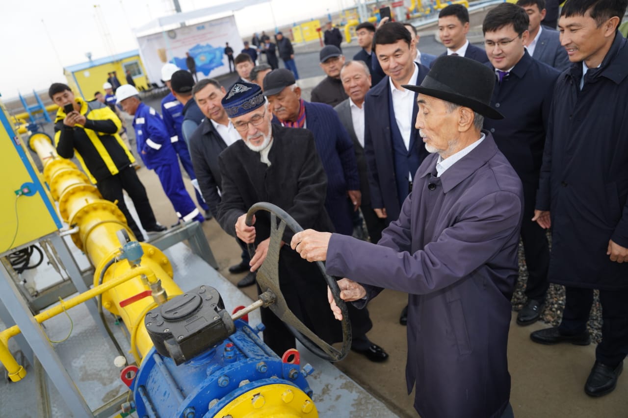 В ТУРКЕСТАНСКОЙ ОБЛАСТИ ЗАПУЩЕНА ГАЗОРАСПРЕДЕЛИТЕЛЬНАЯ СТАНЦИЯ - ГАЗОМ ОБЕСПЕЧЕНО ОКОЛО 50 ТЫСЯЧ ЖИТЕЛЕЙ