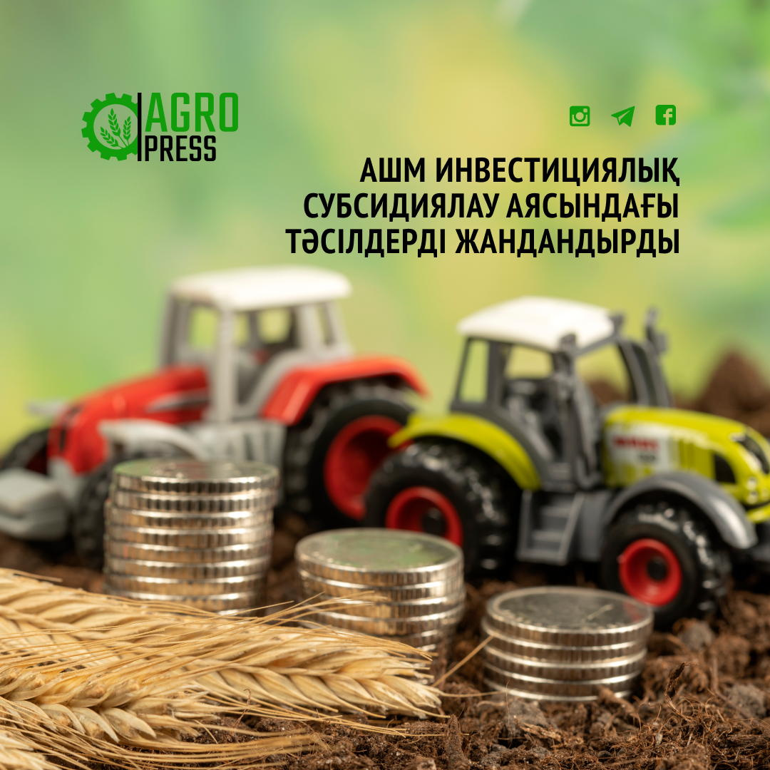АШМ инвестициялық субсидиялау аясындағы тәсілдерді жандандырды
