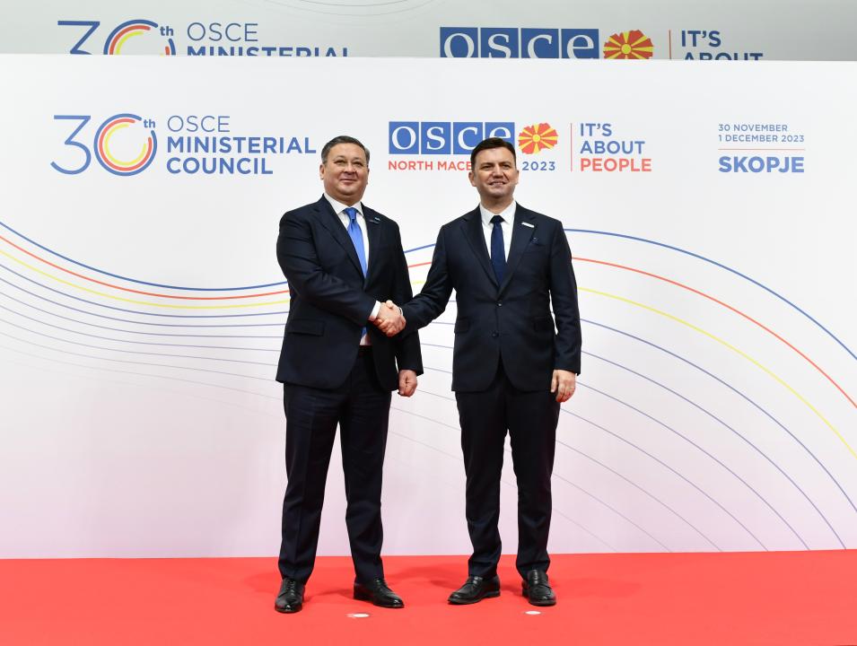 Kazakhstan’s priorities presented at the OSCE Council of Foreign Ministers in Skopje