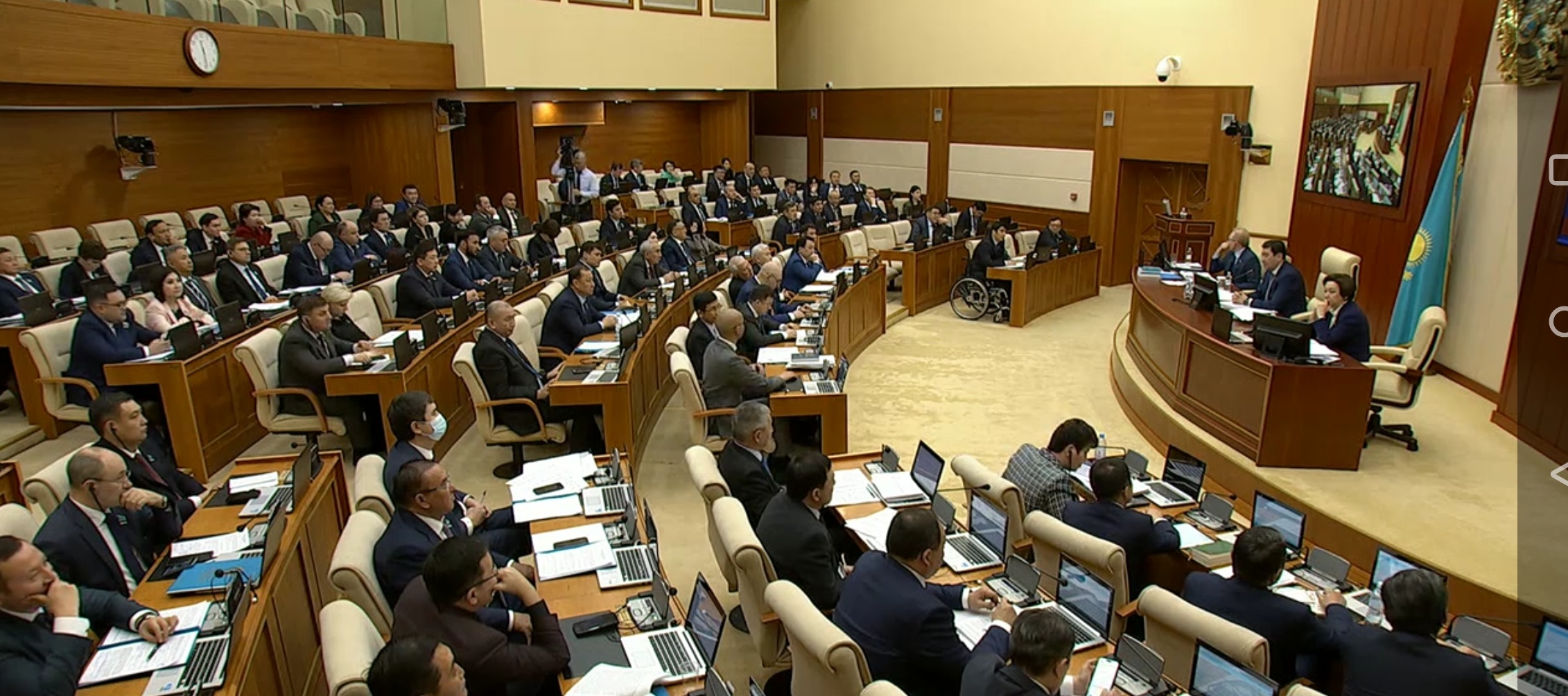 ҚР Жоғары аудиторлық палатасының Төрағасы Н.Н. Годунованың 2023 жылғы 20 желтоқсандағы ҚР Парламенті Мәжілісінің жалпы отырысында «Жекелеген аудиторлық іс-шаралардың қорытындылары бойынша су ресурстарының басқарылу тиімділігін талдау» тақырыбында  сөйлейтін сөзі