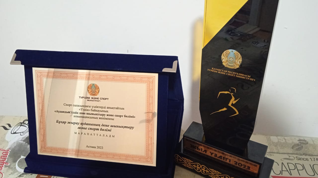 Отдел физической культуры и спорта Бухар-Жырауского стал победителем национальной премии «Үздік»