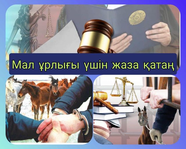 Мал ұрлығы үшін заң қатаң