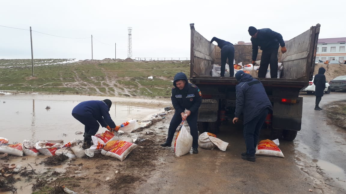 Түркістан облысында қалыптасқан су тасқыны ахуалы және қабылданып жатқан шаралар туралы ақпарат