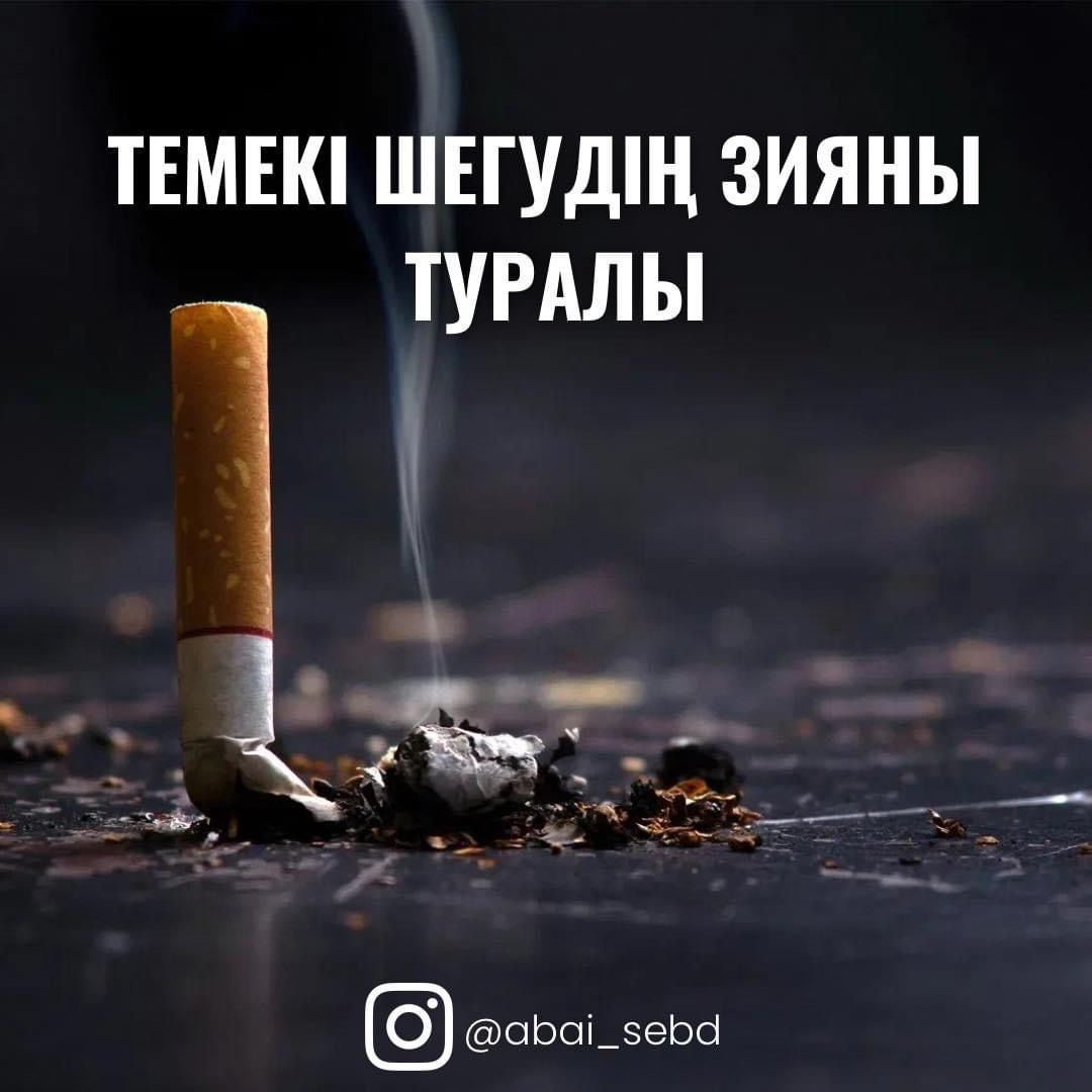 Темекі шегудің зияны туралы