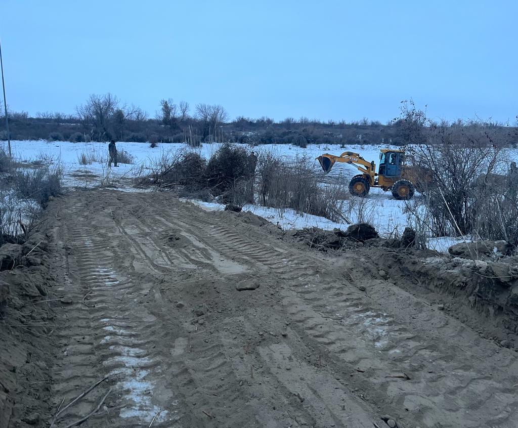 Жиделі ауылдық округінде су тасқынына қарсы іс-шаралар жүргізу жұмыстары жалғасуда