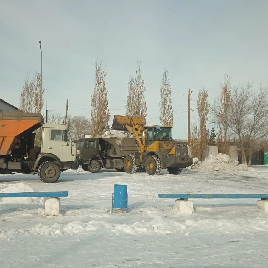 Работы по вывозу снега