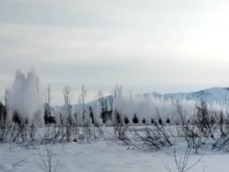 В районе Алтай начались взрывные работы на реке Бухтарма