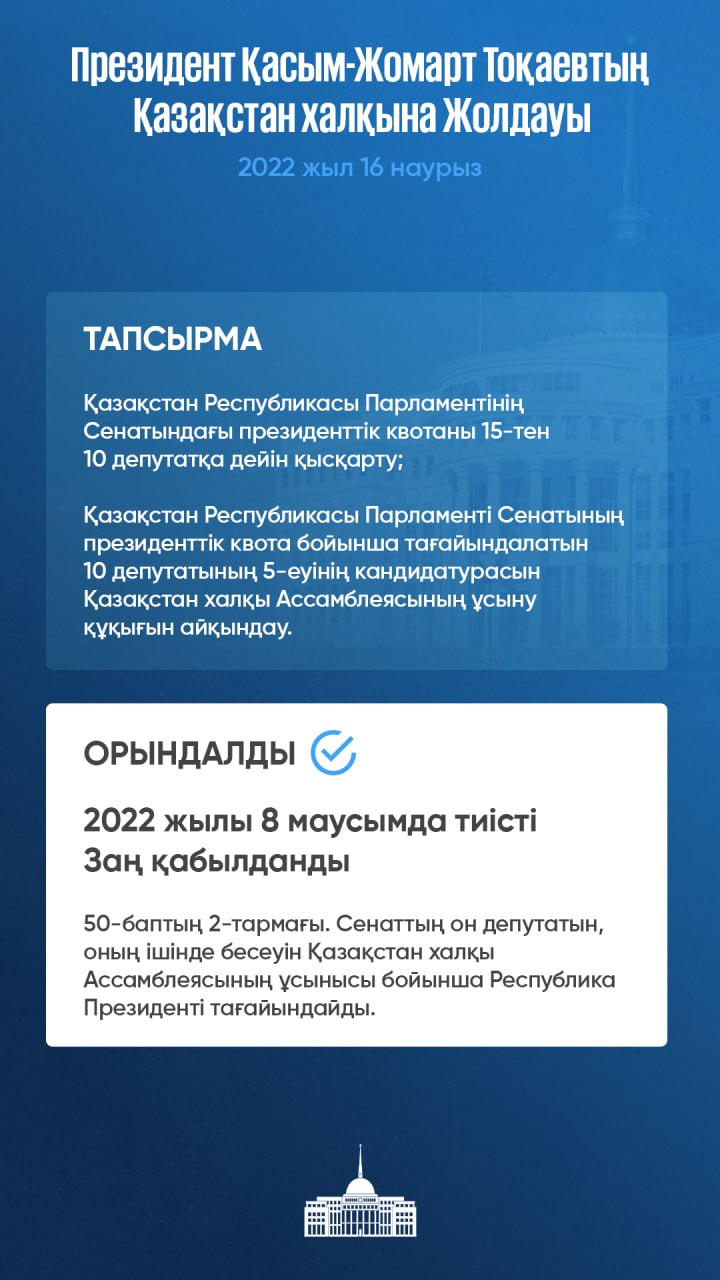 Президенттің Жолдауы