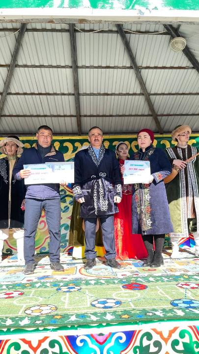In the village . Karatal Wilsky district celebrated Nauryz meiramy