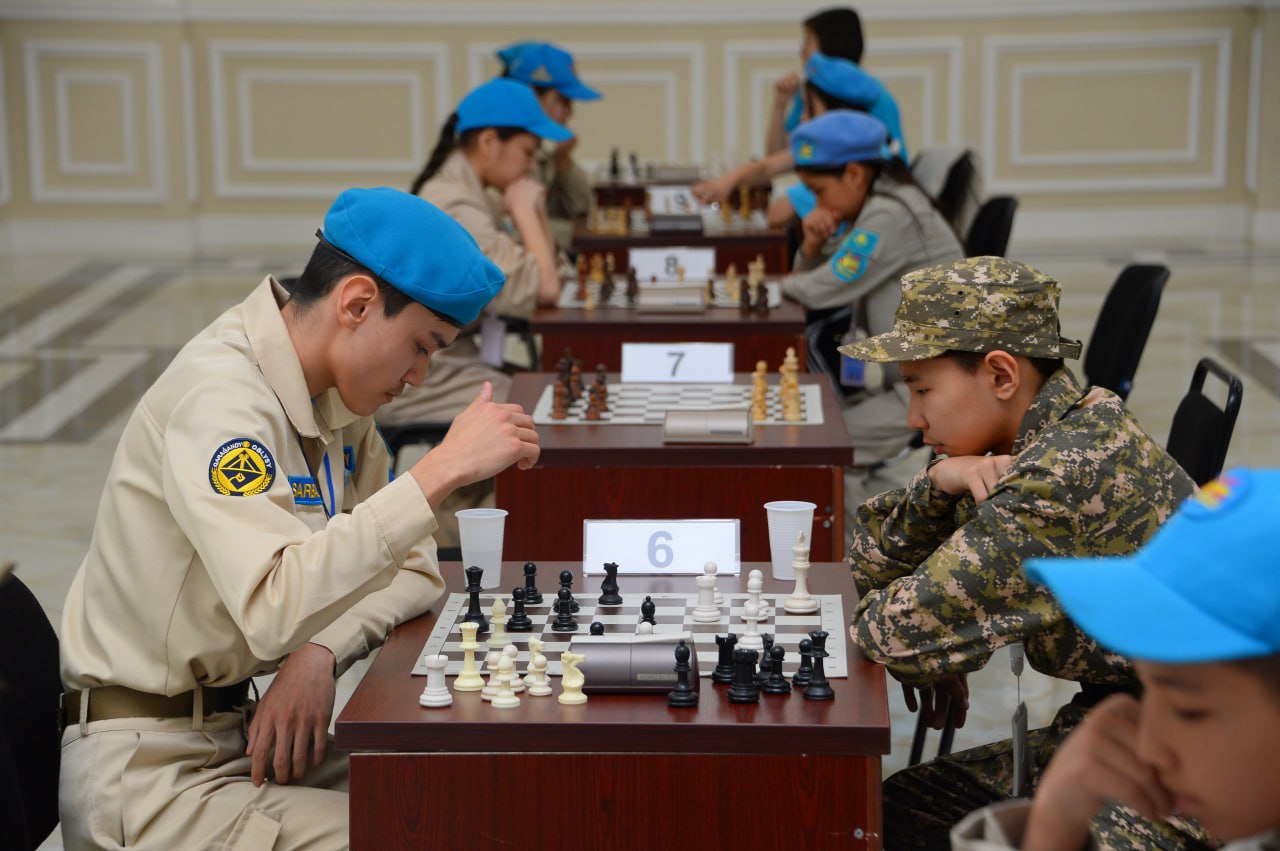 В Астане определили сильнейших шахматистов среди воспитанников «Жас сарбаз»