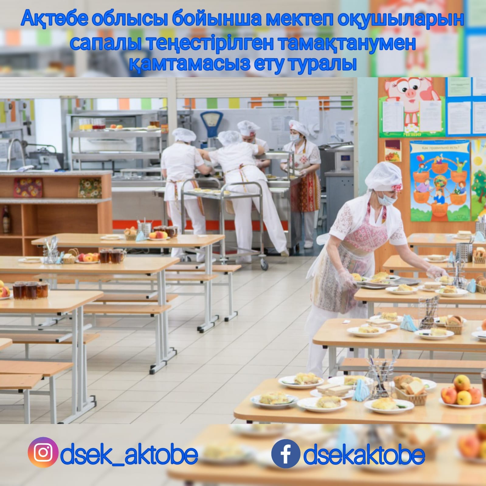 Ақтөбе облысы бойынша мектеп оқушыларын сапалы теңестірілген тамақтанумен қамтамасыз ету туралы