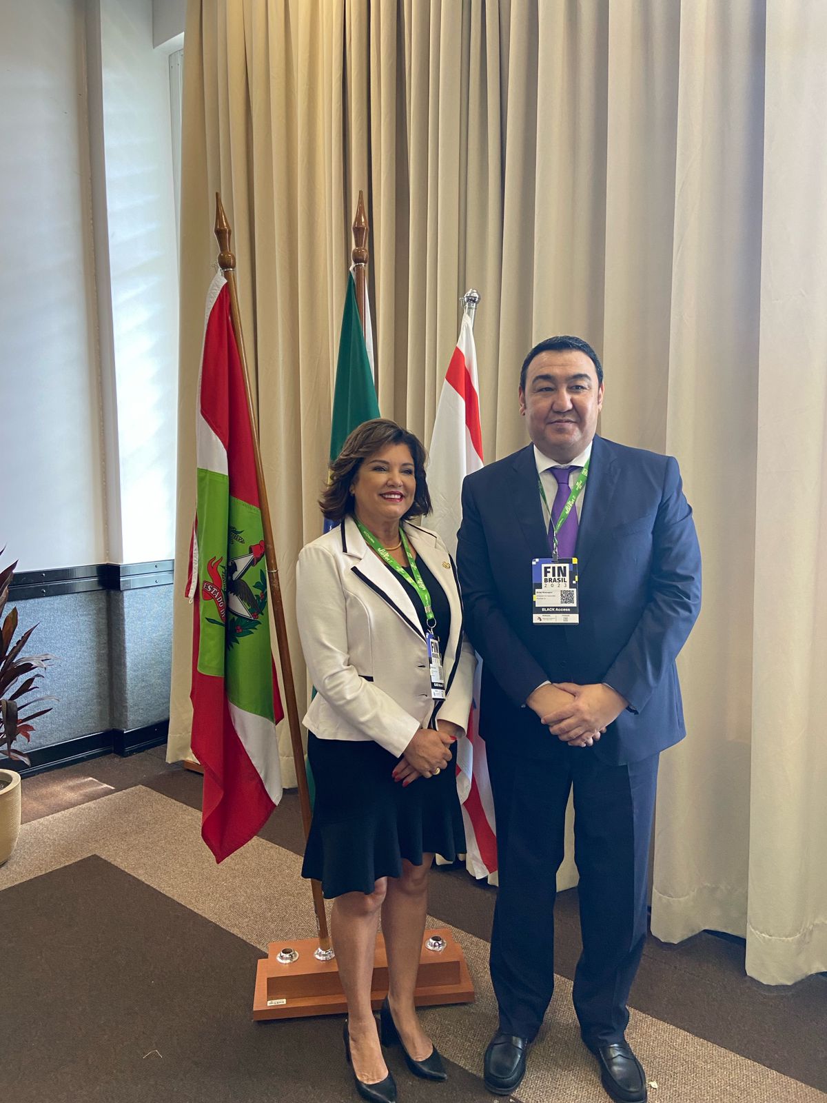 Dirigentes do Estado de Santa Catarina saudam a cooperação